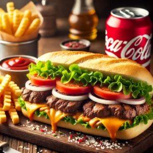 Sandwich Américain + 1 boisson 33cl